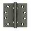 Deltana DSB4B15A 4" x 4" Square Hinge; Ball Bearings; Antique Nickel Finish