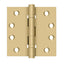 Deltana DSB4B4 4" x 4" Square Hinge; Ball Bearings; Satin Brass Finish