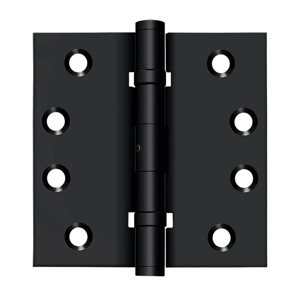 Deltana DSB4NB19 4" x 4" Square Hinge; Ball Bearings; Black Finish Main image