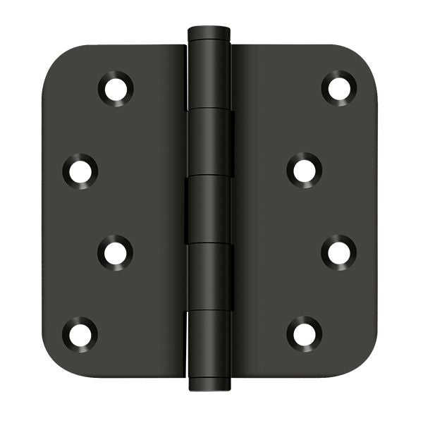 Deltana DSB4R510B-RZ 4" x 4" x 5/8" Radius Hinge / Zig-Zag; Oil Rubbed Bronze Finish Main image