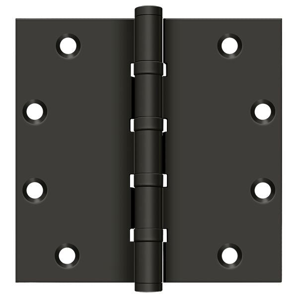 Deltana DSB55B10B 5" x 5" Square Ball Bearing Hinge; Oil Rubbed Bronze Finish Main image