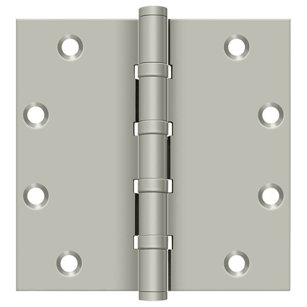Deltana DSB55B15 5" x 5" Square Ball Bearing Hinge; Satin Nickel Finish Main image