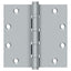 Deltana DSB55B26D 5" x 5" Square Ball Bearing Hinge; Satin Chrome Finish