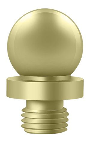 Deltana DSBT3-UNL Ball Tip; Unlacquered Bright Brass Finish Main image