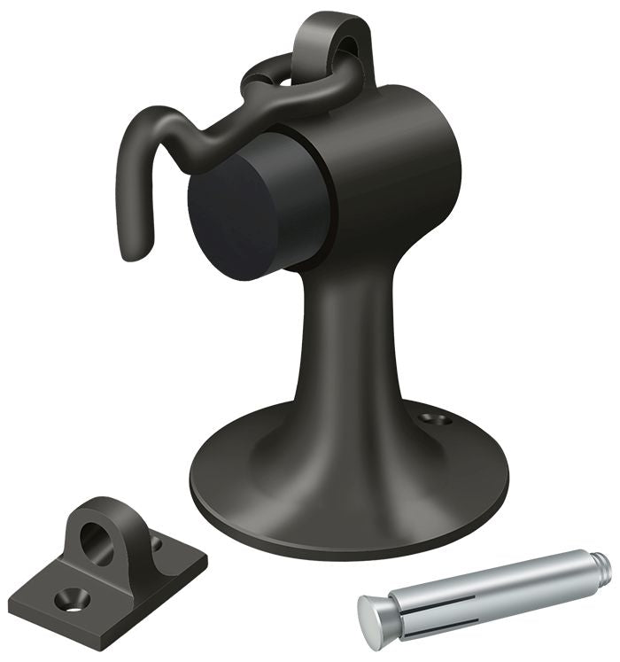 Deltana DSF444U10B Cement Floor Mount Bumper with Holder; Oil Rubbed Bronze Finish Main image