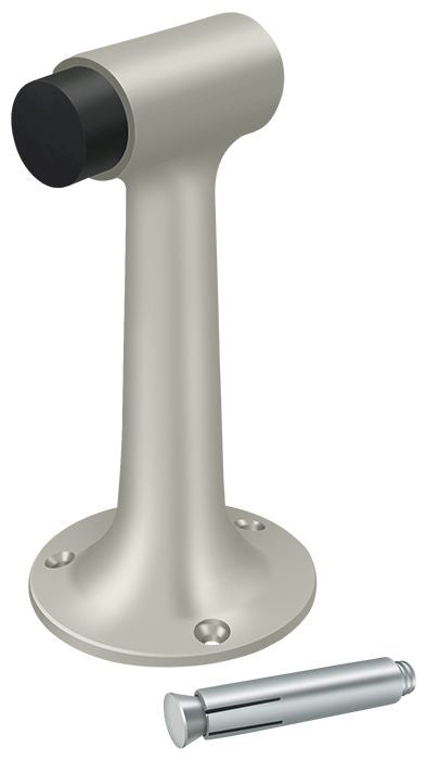 Deltana DSF600U15 Floor Mount; 6" Bumper; Heavy Duty; Satin Nickel Finish Main image