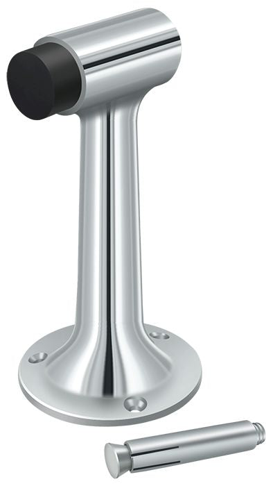 Deltana DSF600U26 Floor Mount; 6" Bumper; Heavy Duty; Bright Chrome Finish Main image