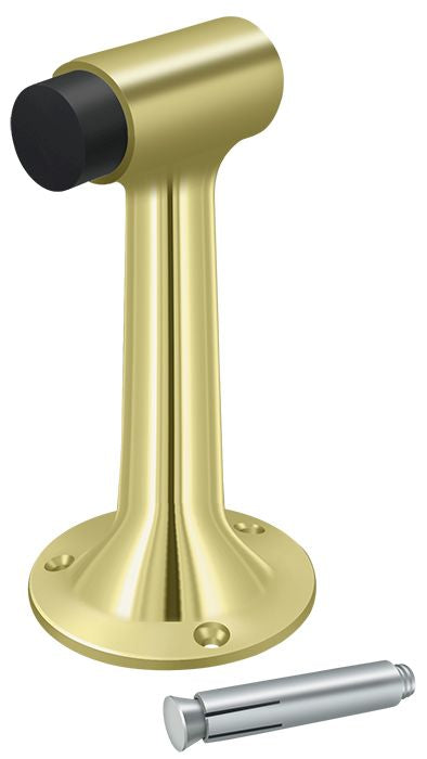 Deltana DSF600U3 Floor Mount; 6" Bumper; Heavy Duty; Bright Brass Finish