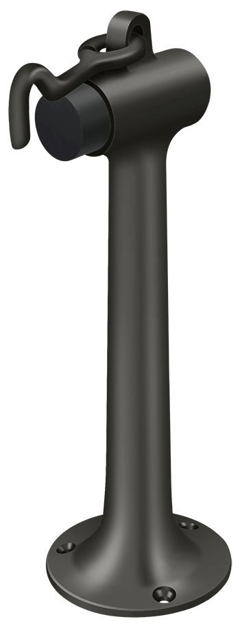 Deltana DSF830U10B Floor Mount, 8" Bumper with Hook and Eye, Heavy Duty, Oil Rubbed Bronze Finish Main image