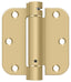 Deltana DSH35R54 3-1/2" x 3-1/2" x 5/8" Spring Hinge; Satin Brass Finish