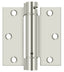 Deltana DSH35U14 3-1/2" x 3-1/2" Spring Hinge; Bright Nickel Finish