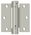 Deltana DSH35U15 3-1/2" x 3-1/2" Spring Hinge; Satin Nickel Finish