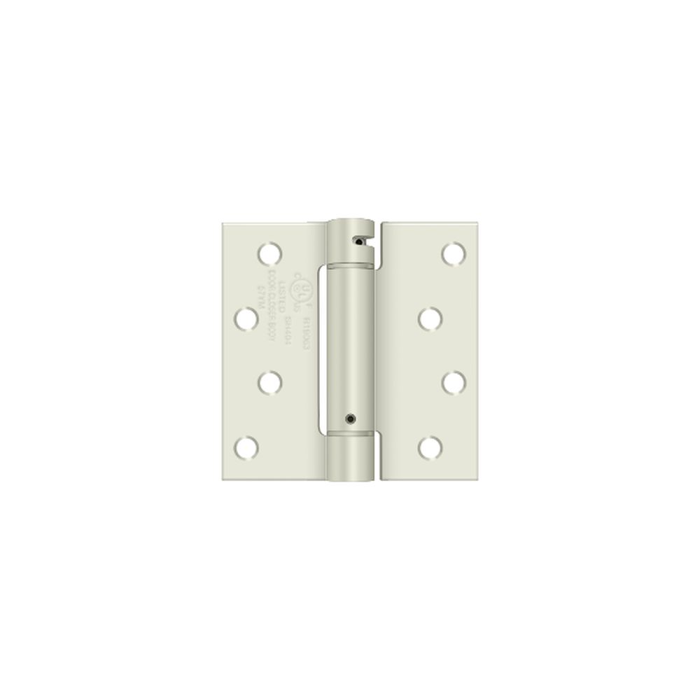 Deltana DSH44USPW 4" x 4" Spring Hinge White Finish Main image