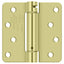 Deltana DSH4R42D 4" x 4" x 1/4" Spring Hinge; Zinc Dichromate Plated Finish