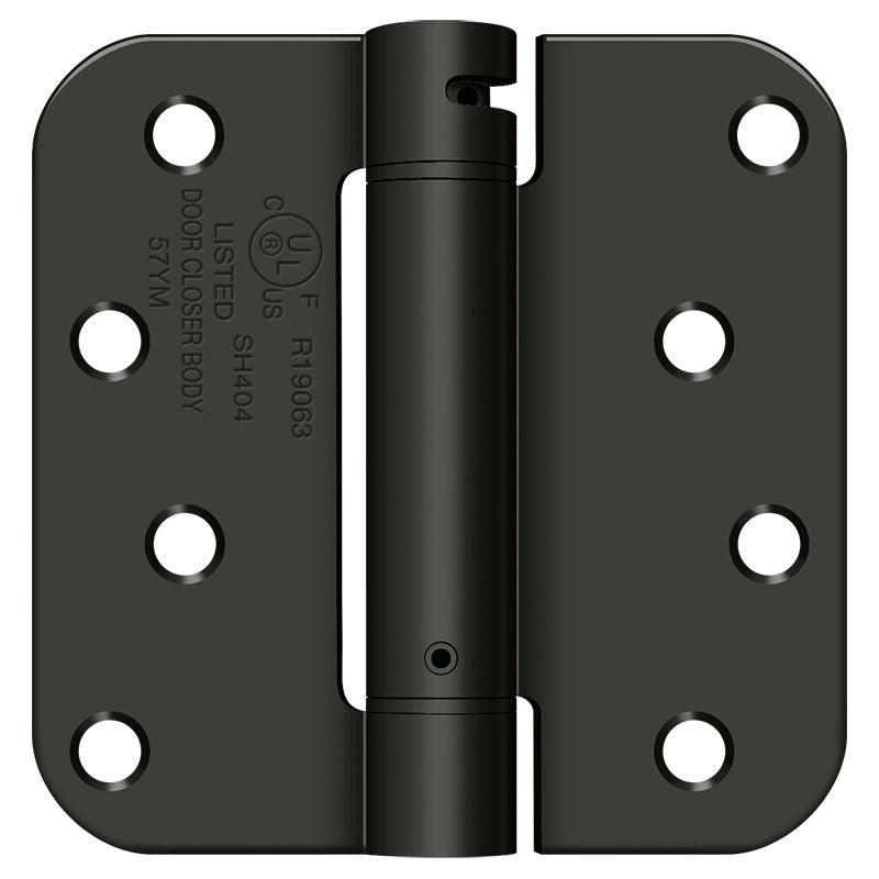 Deltana DSH4R510BT 4" x 4"; 5/8" Radius Corner Hinge; TT; Oil Rubbed Bronze Finish