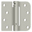 Deltana DSH4SR515-RH Right Hand 4" x 4" 5/8" Radius by Square Spring Hinge; Satin Nickel Finish
