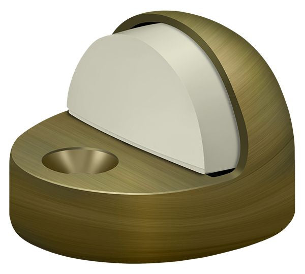 Deltana DSHP916U5 Dome Stop High Profile; Antique Brass Finish Main image