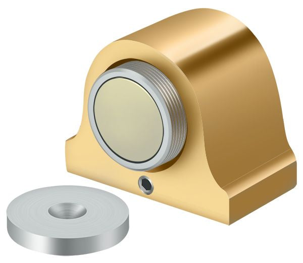 Deltana DSM125CR003 Magnetic Dome Stop; Lifetime Brass Finish Main image