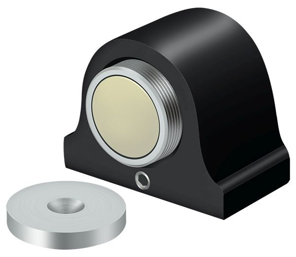 Deltana DSM125U19 Magnetic Dome Stop; Black Finish Main image