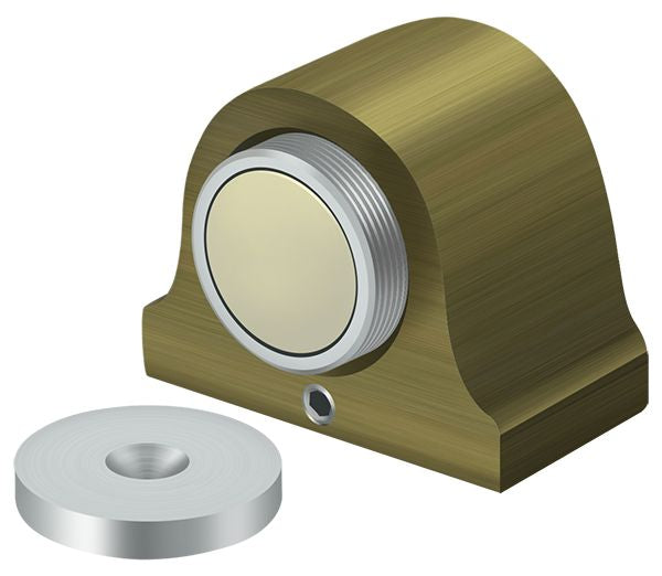 Deltana DSM125U5 Magnetic Dome Stop; Antique Brass Finish Main image