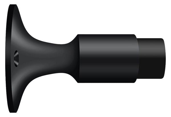 Deltana DSW325U19 Wall Mount Bumper; Black Finish Main image