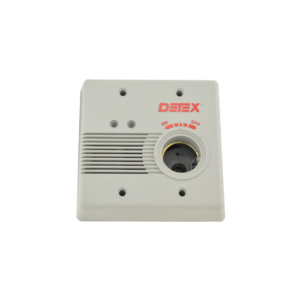 Detex EAX2500S Surface Mount AC / DC Powered Alarm Gray Finish Main image