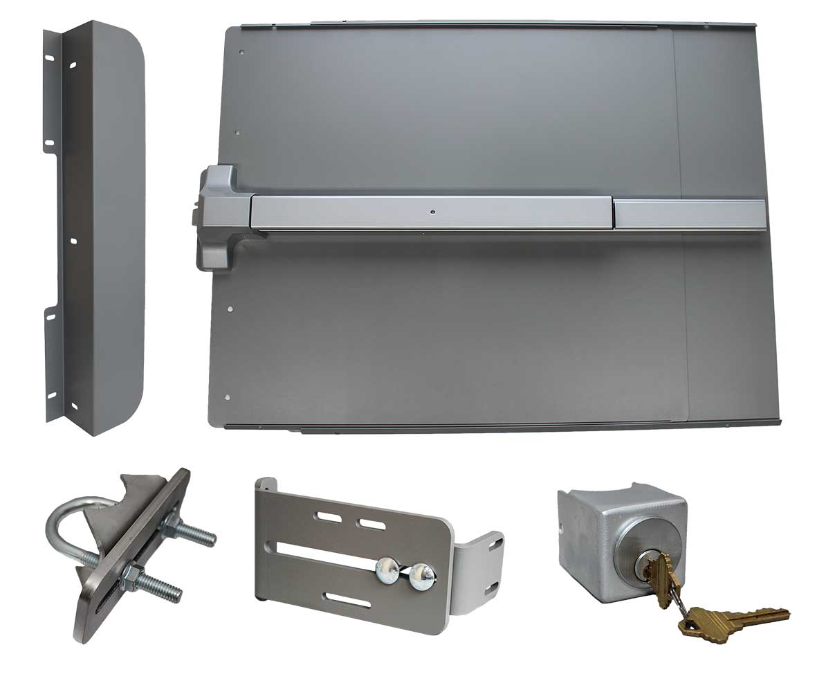 Lockey ED51S 24" Edge Panic Shield Safety Kit Silver Finish Main image