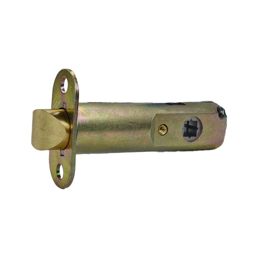 Emtek EM28PVL234G 28 Degree Gold Privacy Latch 2-3/4" Backset Less Faceplate