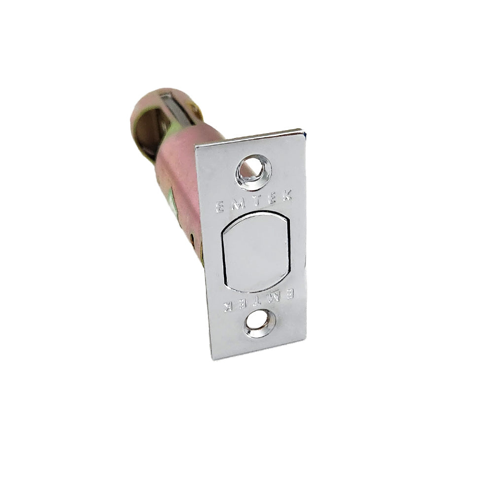 Emtek EMDBL234S26 Square Deadbolt Latch 2-3/4" Backset Polished Chrome Finish