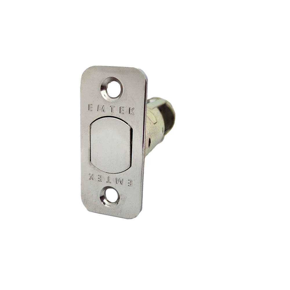 Emtek EMDBL238R14 Radius Deadbolt Latch 2-3/8" Backset Polished Nickel Lifetime Finish