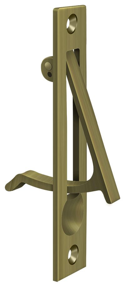 Deltana EP475U5 Edge Pull; 4"; Antique Brass Finish