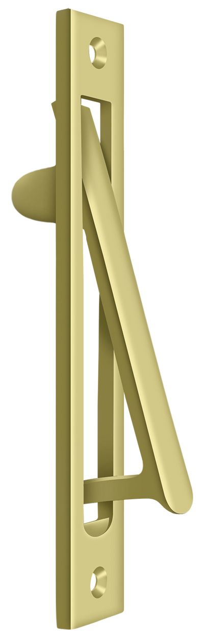 Deltana EP6125U3 Edge Pull Heavy Duty; 6-1/4"; Bright Brass Finish Main image