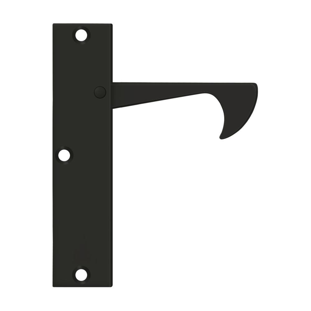 Deltana EPT425U19 Edge Pulls-Thin; 4-1/4" Black Finish