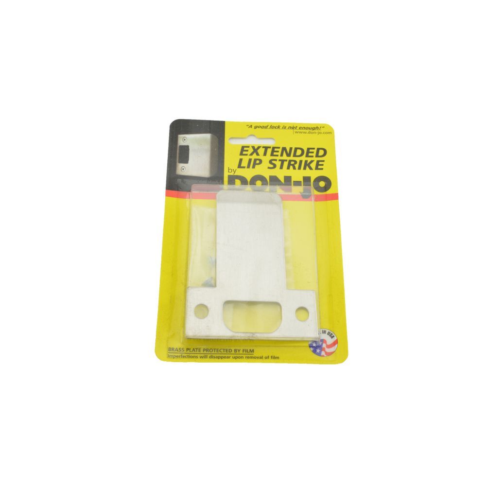 Don-Jo ETS103630 2-3/4" T Strike with 3" Extended Lip Satin Stainless Steel Finish