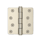 Emtek 91024 Pair of 4" x 4" 1/4" Radius Steel Residential Duty Hinges