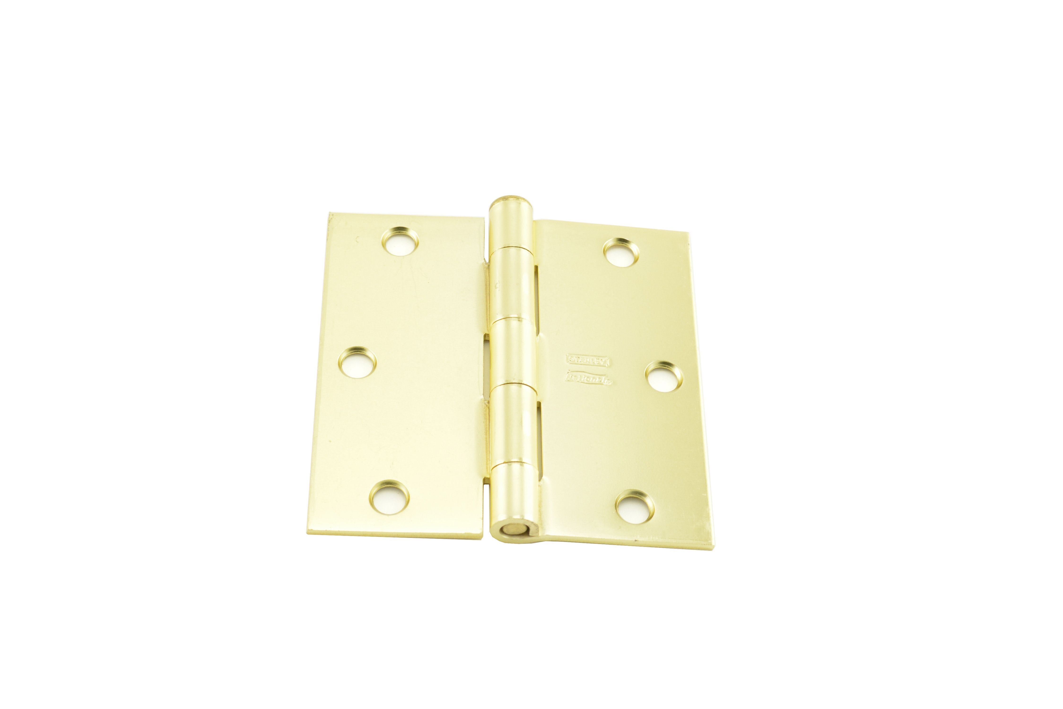 Best Hinges F24831226D 3-1/2" Steel Full Mortise Standard Weight Swing Clear Hinge for Square Edge Doors # 054505 Satin Chrome Finish Main image