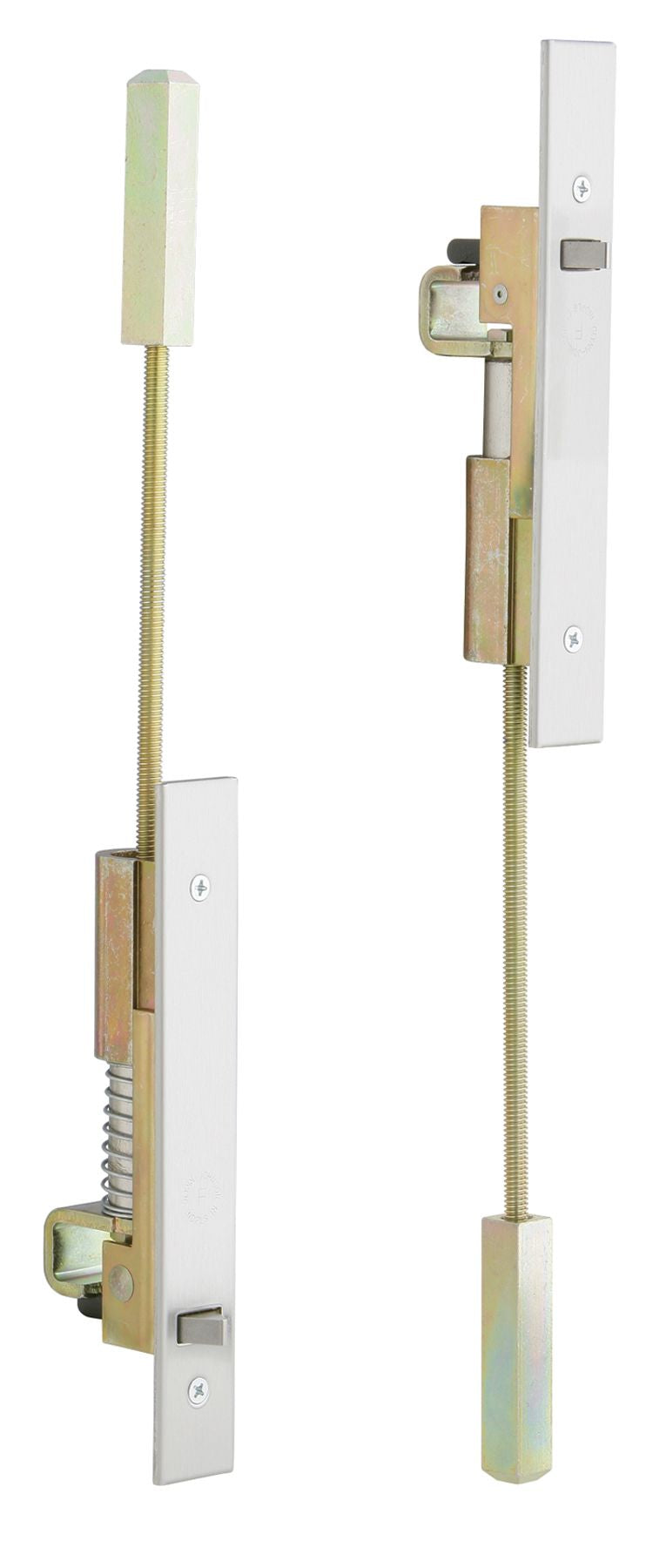 Ives Commercial FB31P12MD32D Pair of 12" Automatic Flush Bolts for Metal Doors Satin Stainless Steel Finish
