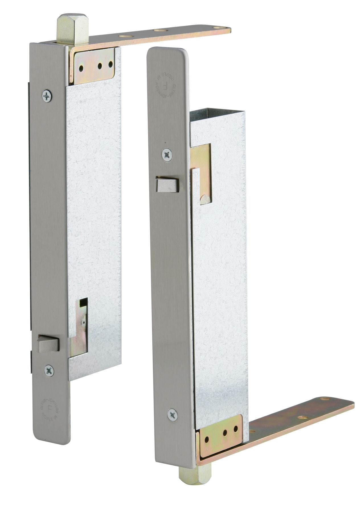 Ives Commercial FB41PWD32D Pair of Automatic Flush Bolts for Wood Doors Satin Stainless Steel Finish Main image