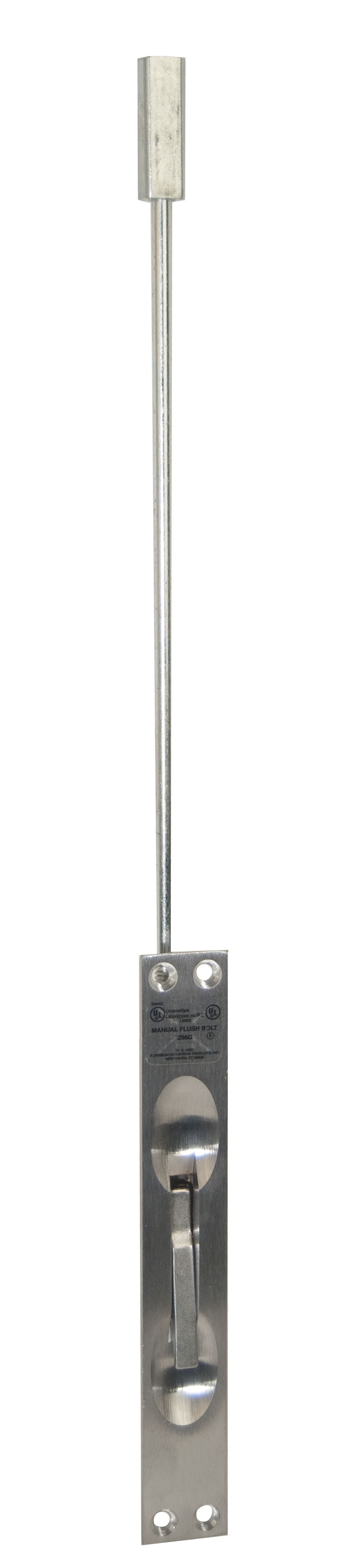 Ives Commercial FB45826D 12" Manual Flush Bolt for Metal Door with 1" Width Satin Chrome Finish