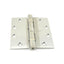 Best Hinges FBB19141232DNRP 4-1/2" x 4-1/2" Full Mortise Ball Bearing Standard Weight Square Corner Hinge Non Removable Pin # 040116 Satin Stainless Steel Finish