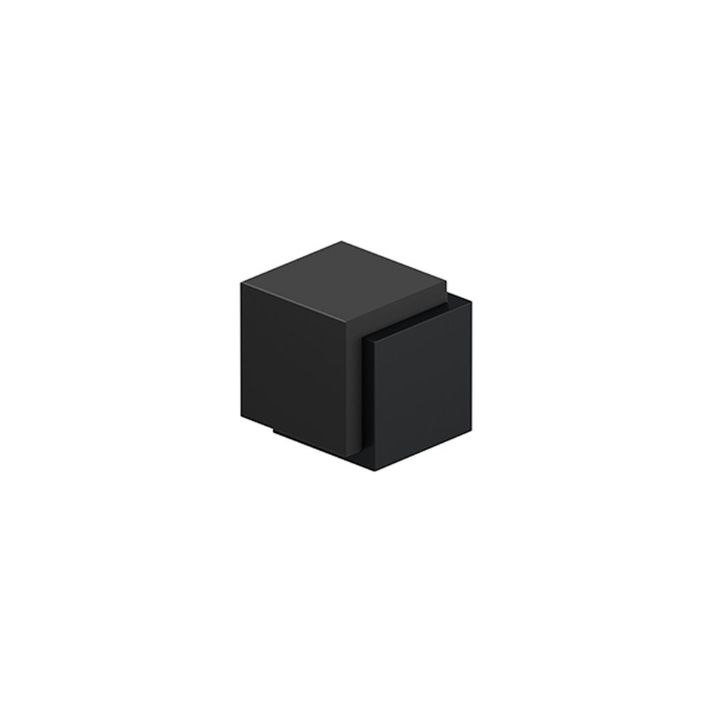 Deltana FDBB134U19 Contemporary Cube Floor Door Bumper Black Finish