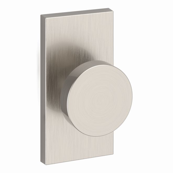 Baldwin Reserve FDCONCFR150 Full Dummy Contemporary Knob and Contemporary 5" Rose Satin Nickel Finish