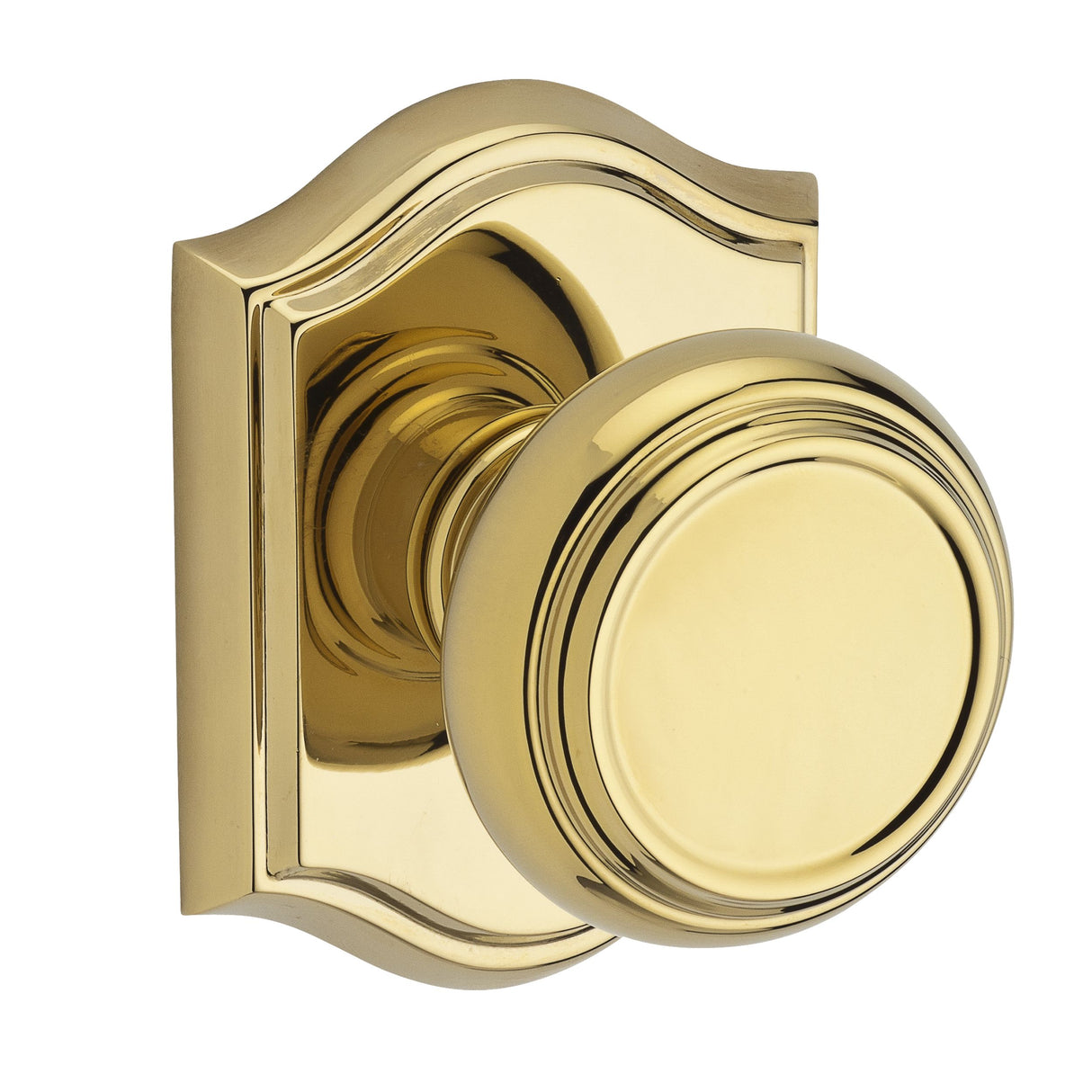 Baldwin Reserve FDTRATAR003 Full Dummy Traditional Knob and Traditional Arch Rose Lifetime Brass Finish