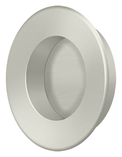 Deltana FP178U15 1-7/8" Round Flush Pull Satin Nickel Finish Main image