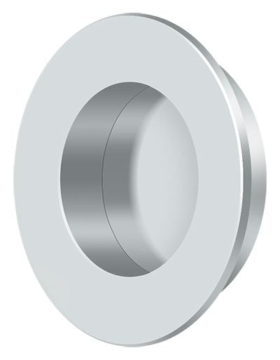 Deltana FP178U26 1-7/8" Round Flush Pull Bright Chrome Finish Main image