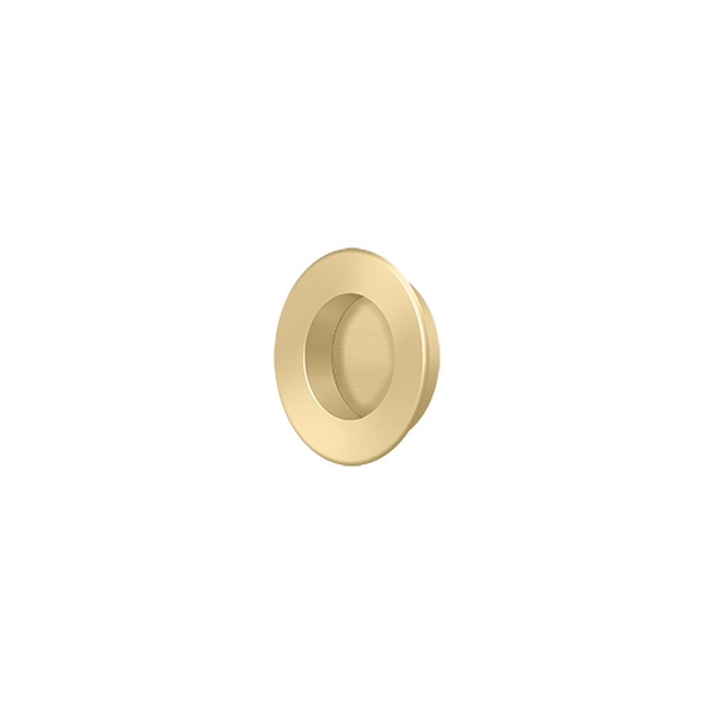 Deltana FP178U4 1-7/8" Round Flush Pull Satin Brass Finish