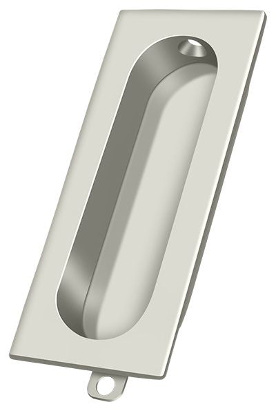 Deltana FP222U14 Flush Pull; Rectangle; 3-1/8" x 15/16"; Bright Nickel Finish Main image