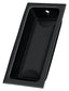 Deltana FP227U19 Flush Pull; Large; 3-5/8" x 1-3/4" x 1/2"; Black Finish