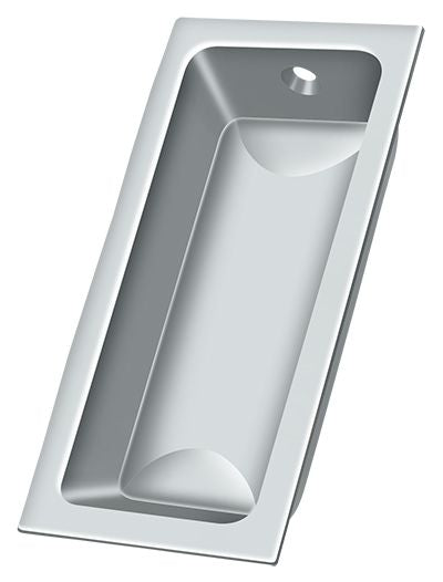Deltana FP227U26 Flush Pull; Large; 3-5/8" x 1-3/4" x 1/2"; Bright Chrome Finish