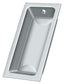 Deltana FP227U26 Flush Pull; Large; 3-5/8" x 1-3/4" x 1/2"; Bright Chrome Finish